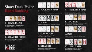 Short deck poker changes traditional hand values